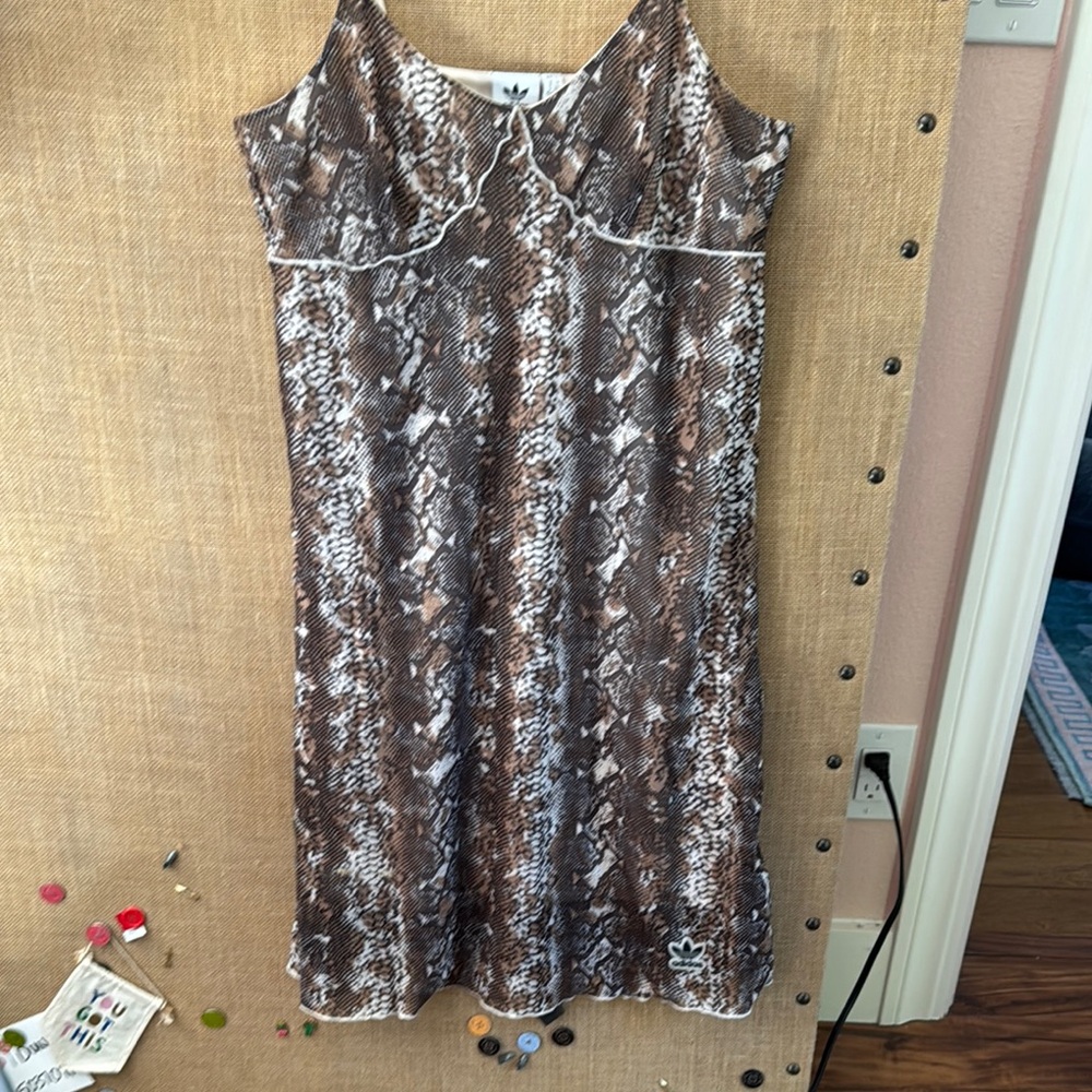 Adidas Women's Brown Snake Print Dress